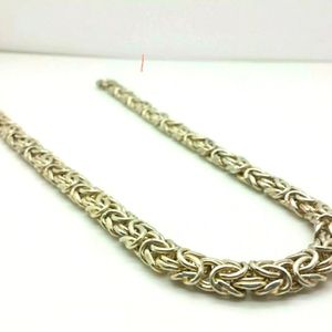 925 Suarti Bali Graduated Square Byzantine Chain